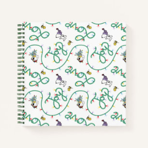 Carnet cacahuètes   Motif d'amour de Noël brillant et bri