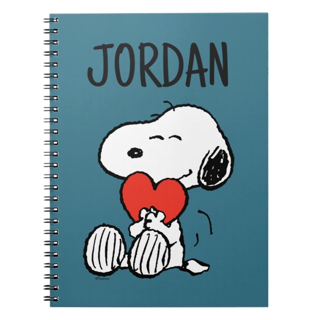 Carnet cacahuètes | Saint Valentin | Snoopy Heart Hug (Devant)