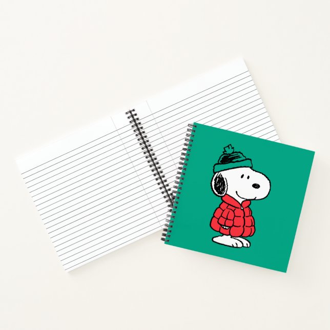 Carnet cacahuètes | Snoopy Chat d'hiver et Casquette (Intérieur)