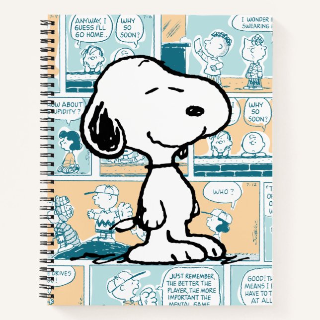Carnet cacahuètes | Snoopy Comic Motif (Devant)
