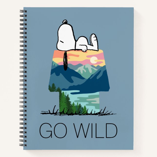 Carnet cacahuètes | Snoopy Dog House Sunrise (Devant)