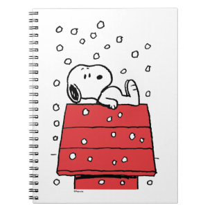 Carnet cacahuètes Snoopy Doghouse Snowflakes