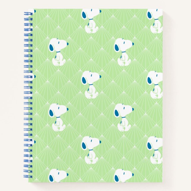 Carnet cacahuètes | Snoopy Green Deco Dreams Motif (Devant)