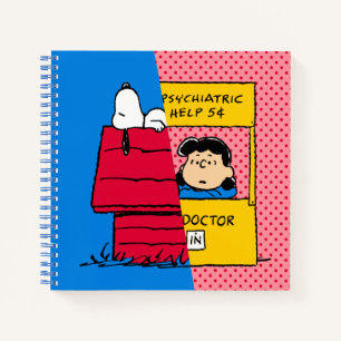 Carnet cacahuètes   Snoopy & Lucy Half & Half