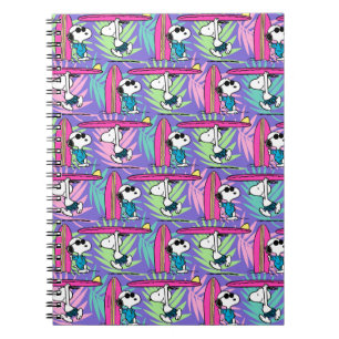 Carnet cacahuètes Snoopy Purple Surf Motif