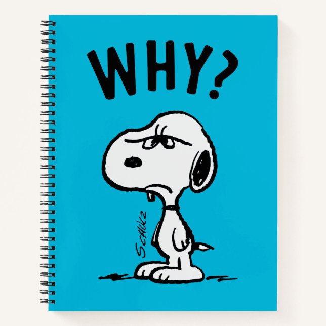 Carnet cacahuètes | Snoopy Se Demande Pourquoi ? (Devant)