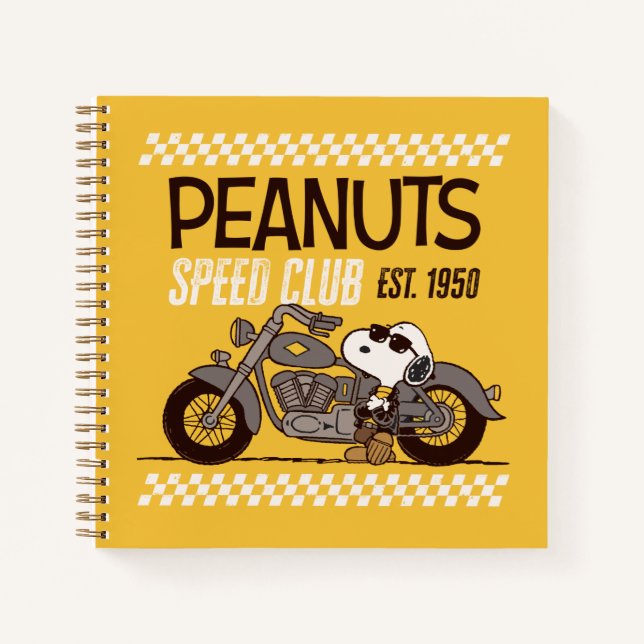 Carnet cacahuètes | Snoopy Speed Club (Devant)