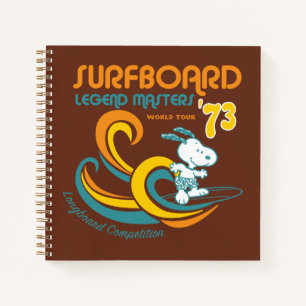 Carnet cacahuètes   Snoopy Surboard Longboard Competition