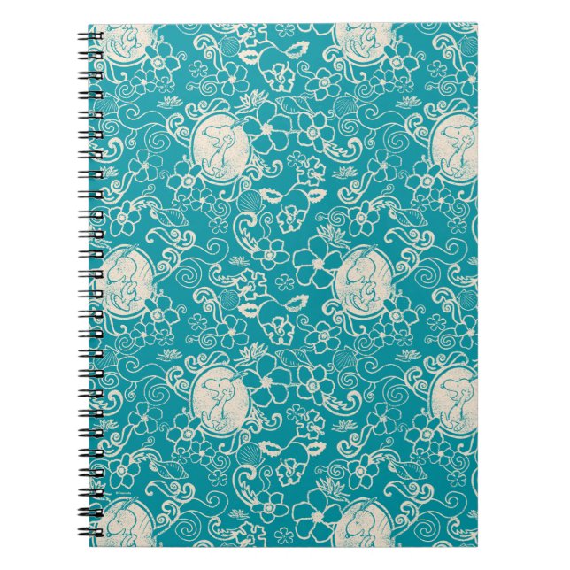 Carnet cacahuètes | Snoopy Turquoise Tropical Beach Motif (Devant)