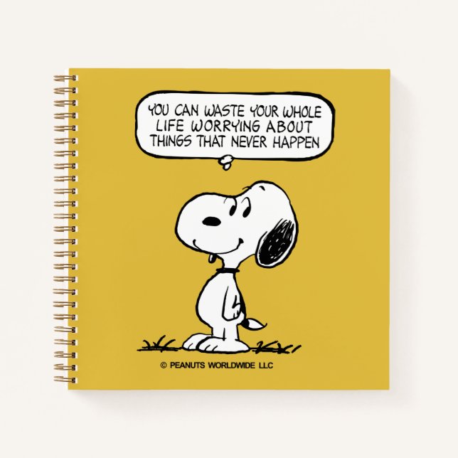 Carnet cacahuètes | Snoopy Vous ne pouvez pas regarder to (Devant)