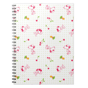 Carnet cacahuètes   Snoopy & Woodstock Cherry Motif