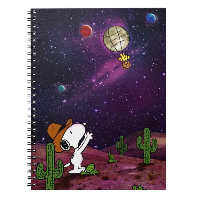 Carnet cacahuètes | Snoopy & Woodstock Cowboy (Devant)