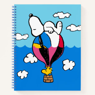Carnet cacahuètes   Snoopy & Woodstock Hot Air Balloon