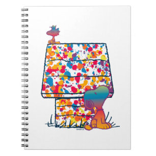 Carnet cacahuètes Snoopy & Woodstock Rainbow Paint