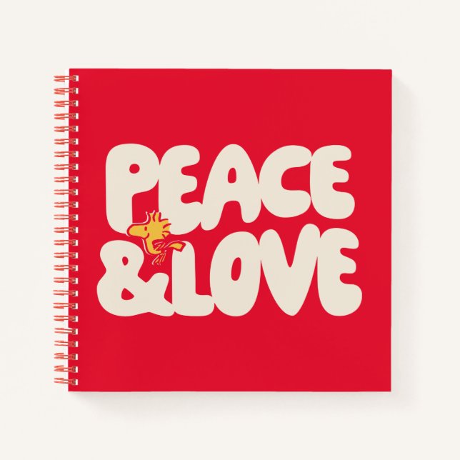 Carnet cacahuètes | Woodstock Peace & Love (Devant)