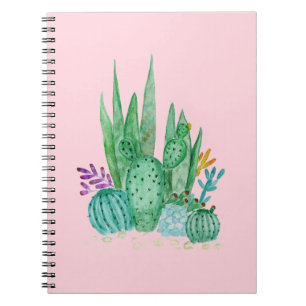 Carnet Cactus, aquarelle
