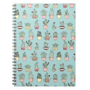 Carnet Cactus Couleur Cute À La Main Dessinée Motif