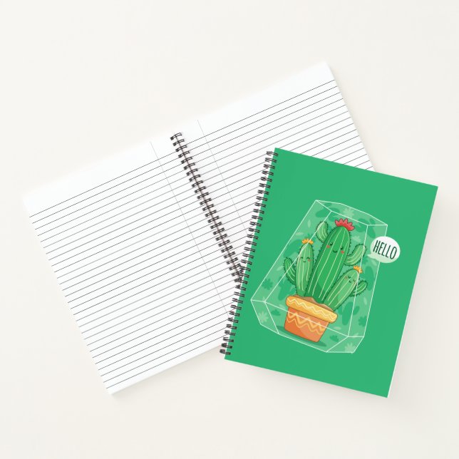 Carnet Cactus mignon (Intérieur)