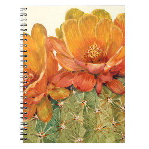 Carnet Cactus Orange Blossoms
