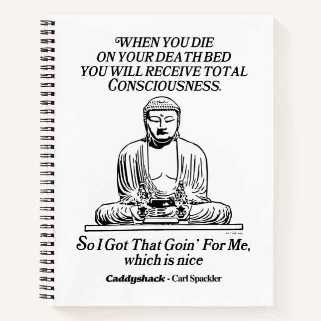 Carnet Caddyshack J'Ai Compris Ça Me Va (Devant)