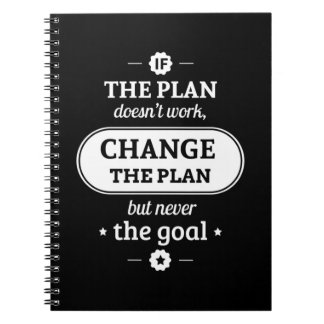 Carnet Cadeau Anniversaire Changez Le Plan Mais Jamais L'