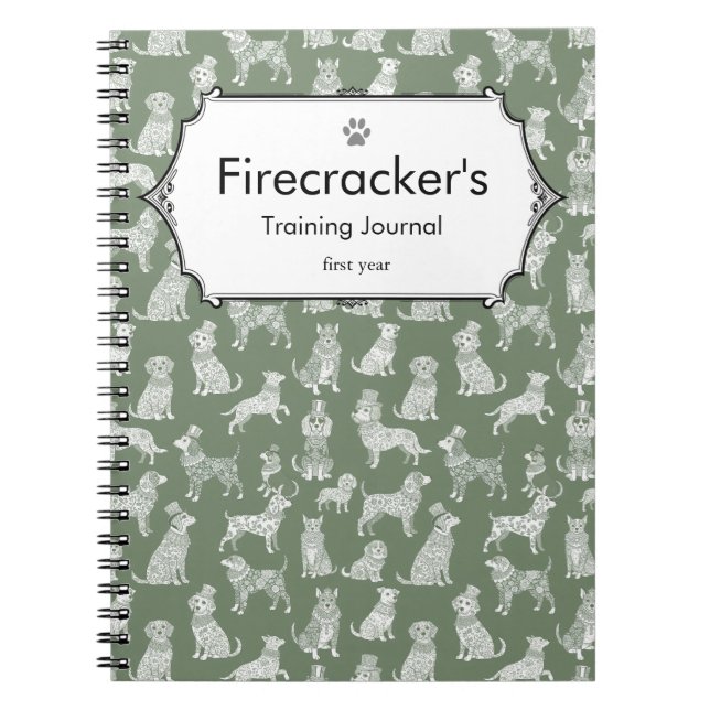 Carnet Cadeau d'adaptation de chien Cadeau personnalisé d (Devant)