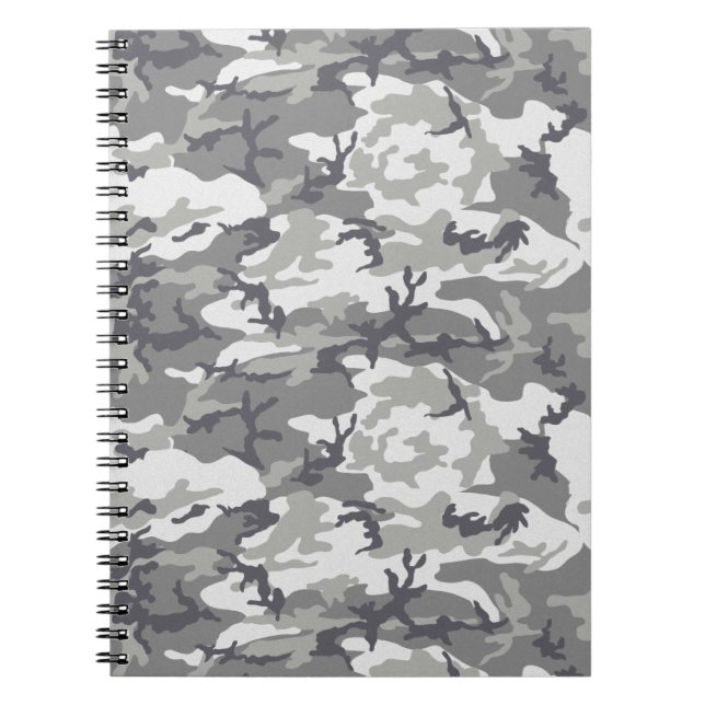 Carnet Cadeau de camouflage gris pour papa (Devant)