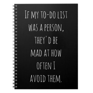 Carnet Cadeau de citation humoristique pour les procrasti