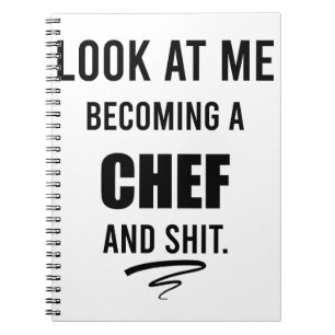 Carnet Cadeau de cuisine drôle pour chemise de chef drôle