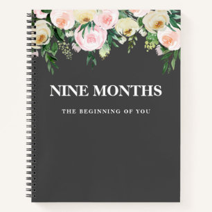 Carnet Cadeau de grossesse Fleurs Élégantes Modernes Mini