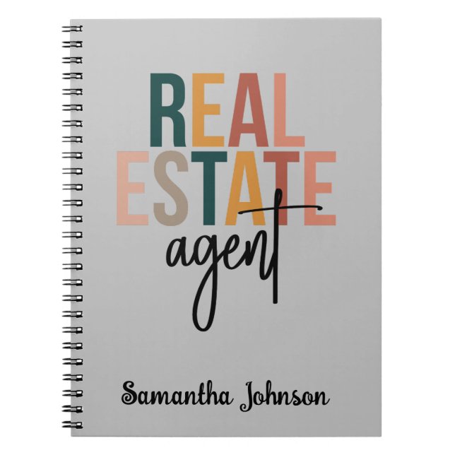 Carnet cadeau de l'agent immobilier Boho personnal (Devant)