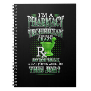Carnet Cadeau de l'infirmière Je suis technicien en phar