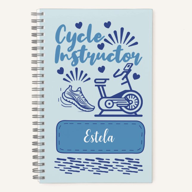 Carnet Cadeau de l'instructeur de vélo pour l'amoureux du (Recto)
