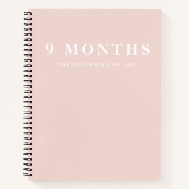 Carnet Cadeau de mère pastel rose minimal élégant moderne (Devant)