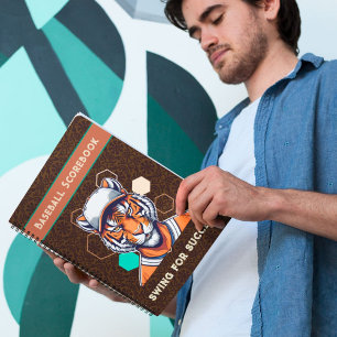 Carnet Cadeau de Tigre cool pour les joueurs de baseball 
