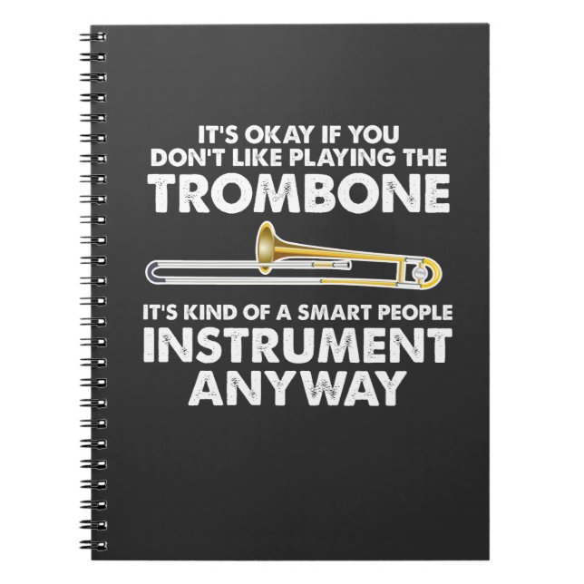 Carnet Cadeau de trombone - orchestre futé d'instrument (Devant)