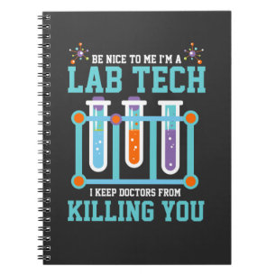 Carnet Cadeau drôle de technicien de laboratoire de