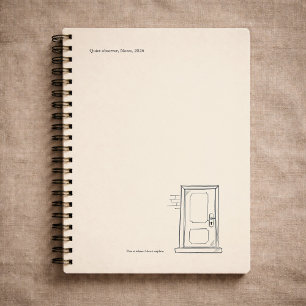 Carnet Cadeau Introverti Quiétude Solitude Porte Fermée