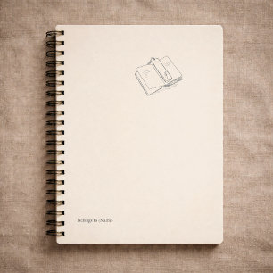 Carnet Cadeau Littéraire d'Art Linéaire Minimaliste pour
