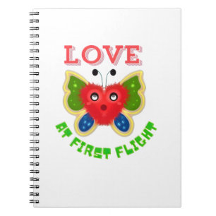 Carnet Cadeau Papillon en Forme de Cœur Flou Personnalisé