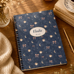 Carnet Cadeau personnalisé de cottage céleste avec nom pe