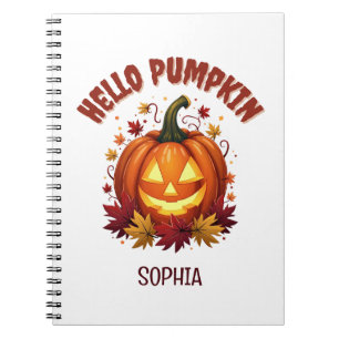 Carnet Cadeau personnalisé Hello Pumpkin Halloween pour a
