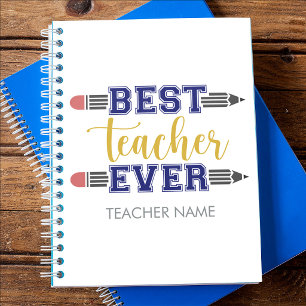 Carnet Cadeau personnalisé Meilleur Professeur - Cadeau P