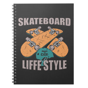 Carnet cadeau pour amateurs de skateboard vintage mode de