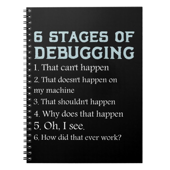 Carnet Cadeau pour le programmeur de débogage informatiqu (Devant)