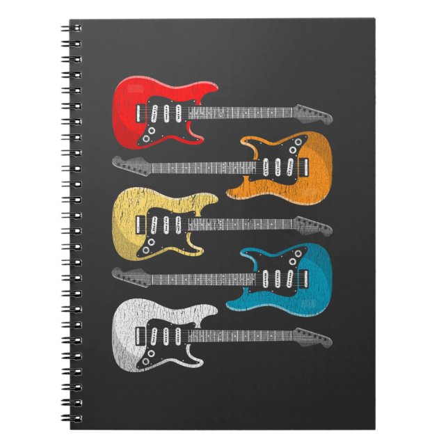 Carnet Cadeau vintage pour guitaristes (Devant)