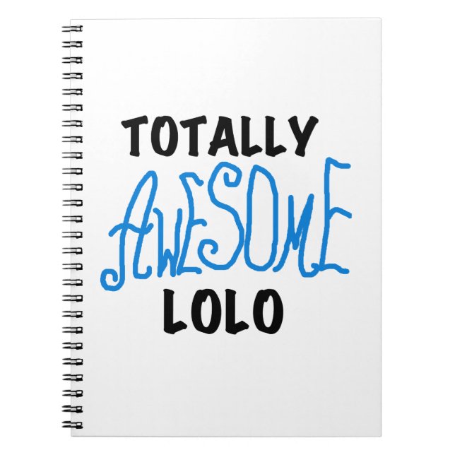 Carnet Cadeaux Bleus Lolo Totalement géniaux (Devant)