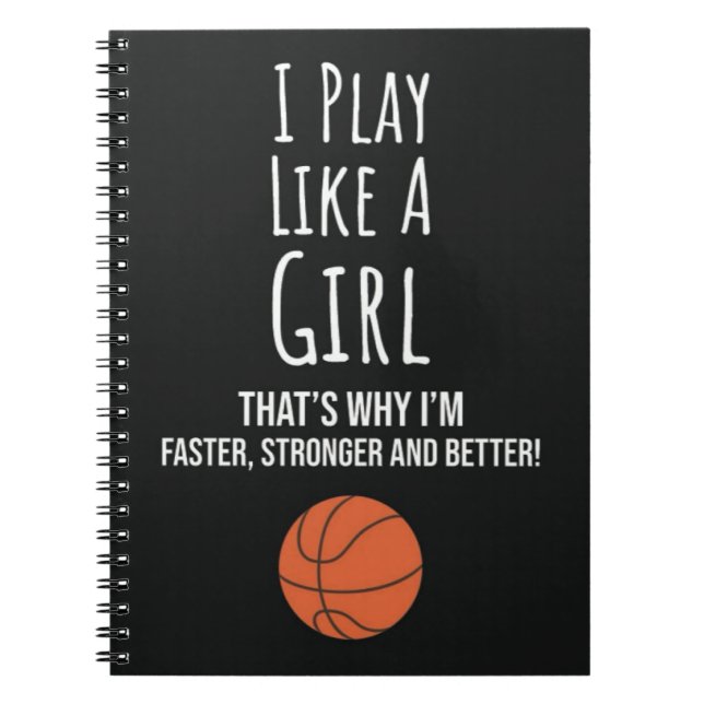 Carnet Cadeaux de basketball mignons pour filles Fillette (Devant)