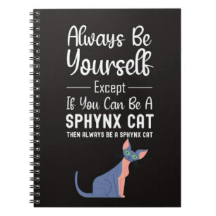 Carnet Cadeaux de chat Sphynx mignons Animaux de compagni