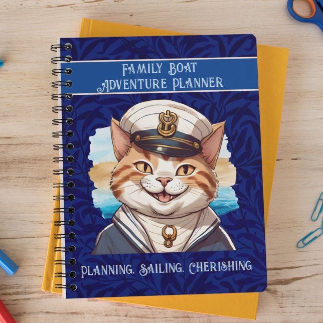 Carnet Cadeaux de chats nautiques pour les propriétaires  (Nautical Cat Gifts for Boat Owners Sailors Boater)